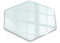 Tulup Planche à Découper Transparente Pour la cuisine Résistant aux rayures Verre Trempé Hexagon 40 cm