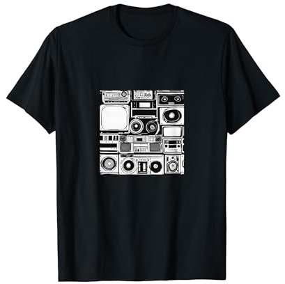 Vintage Musical Equipment Retro Radio Head T-Shirt