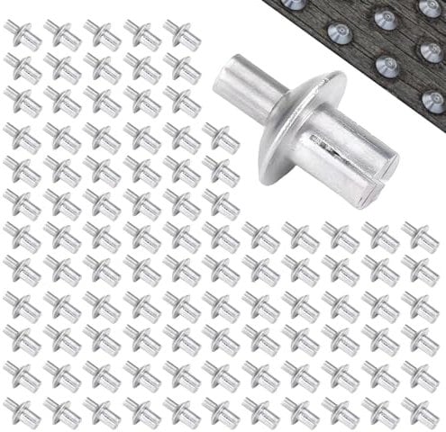 Hammer Drive Rivets, Aluminum Blind Rivet, Half Round Head Hammer Drive Blind Rivets, Aluminum Core Rivets, Knock Type Expansion Rivets, Hammer Drive Nail in for Home, Electronic, Precision