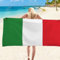 Serviette de Plage 80 x 160 Drapeau Italien, 3D Serviette de Bain Drapeau Italien, Microfibre Serviette Plage Adultes Enfants, Drap de Plage Anti Sable Séchage Rapide pour Natation Voyage A3904