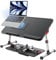 SAIJI Kühltisch, Schreibtisch mit USB Anschluss, Betttisch, Lapdesk mit Ventilator, Verstellbarer Laptop Ständer, Klapptisch für Sofa, Bett, Boden, Frühstück, Lernen, Lesen (52 * 30cm Schwarz)