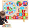 Generisch Kalenderuhr Kinder, Kleinkinduhr Lernen | Holzkalender-Wettertafel - Wood Treasures Lehruhr aus Holz, Kalenderuhr, frühes Lernen, pädagogisches Spielzeug für Kinder