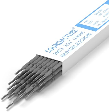 SOUNDACTURE E6013 Welding Rod 3/32 1lb Carbon Steel Stick Electrodes for Arc Welding Machine - Easy Strike, Smooth Arc, Reliable Performance