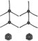 Pexorin For ILIFE, Spazzola laterale di ricambio, for ILIFE, V3 V5 V5s V3S A6 A4 A4s V50 V55 X5 Accessori Aspirapolvere Pezzi di ricambio Materiali di consumo Kit aspirapolvere robot(4PCS Brush)