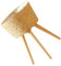 BAZEITFLOW Fioriera Legno Intrecciato Con Supporto Tripode Per Piante Decorazione Per Interni Ed Esterni Stabile e Resistente Per Balcone e Giardino Medium