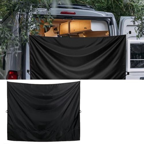 Rideau de porte arrière de camping-car, rideau de séparation de voiture, tissu Oxford, double couche réglable, housse de protection pour voiture, camion, voyage
