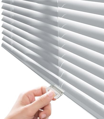 Tende Veneziana in Alluminio Lamelle 2.5 cm Orizzontali Veneziane in Alluminio per Ufficio, Cucina, Bagno e Soggiorno, Privacy Orizzontali Oscurante Persiane