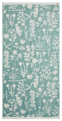 ESSENZA Handtuch Maribel Surf Green, 70x140 cm - 60% Baumwolle, 40% Modal - Blumen