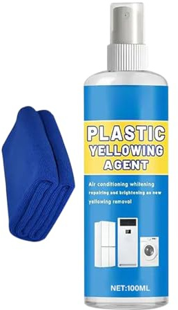 Reinigungsspray – Vergilbungsentferner, 100 ml, hochintensiv | Entfetter für Haushaltsgeräte für Top Bad Boden AC Waschbecken Kochplatten Dusche Backofen Kühlschrank