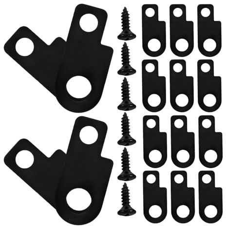FENICAL 16 Sets Metall Pedalhalterungen für E-gitarren Effektpedale mit Schneller Montage und Kompakter Bauweise für Bühnenauftritte und Übung in Schwarz