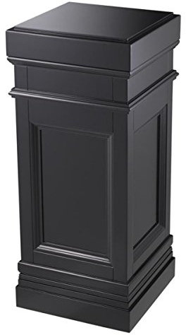 Casa Padrino Säule Schwarz 44 x 44 x H. 103 cm - Luxus Beistelltisch