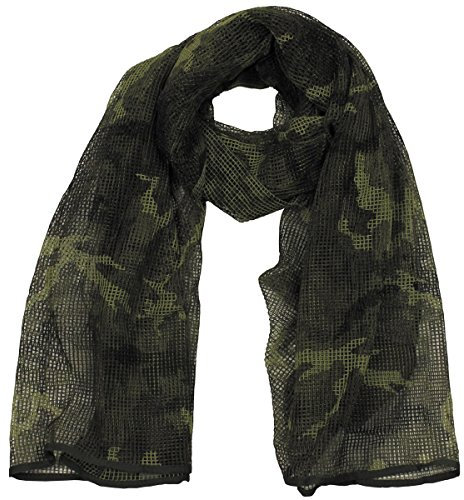 MFH Netzschal Tarnschal 190 x 90 cm Schal Halstuch Kopftuch Tarnschal Camouflage (M 95 CZ tarn)