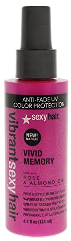Sexy Hair Vibrant Vivid Memory Prep and Style Blow Dry Spray, 125 ml