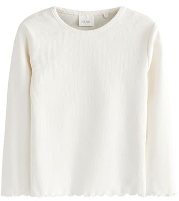 NEXT Mädchen Standard Langärmeliges Feinripp-Shirt