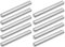 sourcing map 10 Stück Etagenbett Dübelstifte Zylinderstift Passstifte Regal Geringe Stützregale 5mm x 32mm 304 Edelstahl Silberton