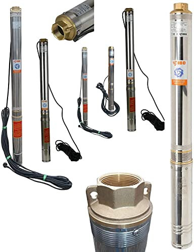 Tiefbrunnenpumpe Brunnenpumpe 2,5 3 3,5 4 sandverträglich >5% 6,6-13,5bar (3 Ti20 8,2bar 3000L/h)