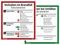Schild Aushang Verhalten im Brandfall und Verhalten bei Unfällen als Set, 18x20cm, mit UV-Schutz, PVC-Aufkleber, ISO 7010, Betriebsaushang Notfallplan Dreifke®