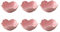 Lot de 6 coupelles à sauce soja de style japonais - En porcelaine - Motif fleurs de cerisier - Pour assaisonnement, sushis, soja - Bol à dessert, apéritif - Pour la cuisine et la maison - Rose