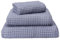 URBANARA Badetuch Mikawa 100x140 cm - 100% Baumwolle in Waffelpiqué - Duschtuch Handtuch Gästehandtuch Strandtuch - Silberblau
