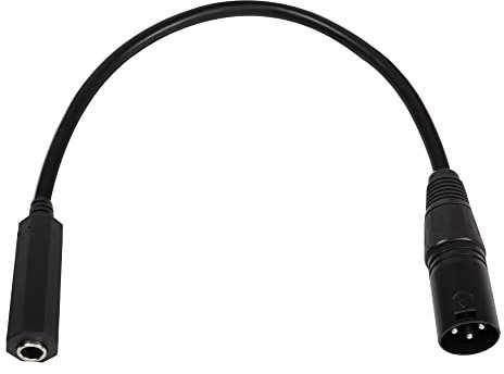 QIANRENON XLR maschio a 1/4 Femmina Equilibrio Adattatore TRS 6,35 mm a XLR 3 Pin Mono Audio Connect Convertire Cavo di Interconnessione 36 cm/14,2 pollici
