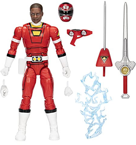 Power Rangers Lightning Collection Turbo Red Ranger 15,2 cm Premium Sammel-Actionfigur Spielzeug mit Zubehör, Kinder ab 4 Jahren