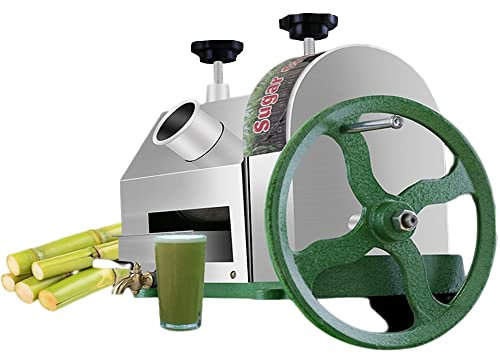 MNSSRN Zuckerkanne Ingwersaft-Extraktor, Einfach Zu Reinigen, 50KG/H Kommerzieller Professioneller Handgesteuerter Zuckerrohr-Saft-Extraktor
