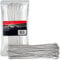 Xtremeauto Cable Ties 100 Pack Zip Ties - Heavy Duty Zip Tie Pack, Nylon Cable-Ties, Strong Self-Locking Cable Tie Wire Ties, Perfect for Home, Garden, Office, Mechanics & DIY (370mm x 4.8mm, Silver)