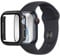 mtb more energy Hülle kompatibel mit Apple Watch 4, 5, 6, SE (40mm) - Graphit metallic - integrierter Displayschutz aus gehärtetem Glas - Rundum Schutz Bumper Gehäuse Schutzhülle Tempered Glass