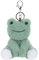 Apricot Lamb Porte-clés en peluche - Grenouille intelligente - 12 cm - Porte-bonheur - Cadeau pour petite amie ou ami - Porte-clés de voiture - Cadeau pour permis de conduire - Pour femmes, filles,