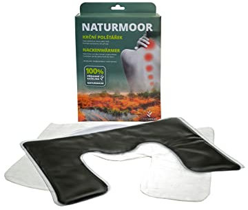 Naturmoor Coussin de nuque avec garnissage en tourbe – Dispositif médical pour soulagement naturel de la douleur – Moor en Allemagne et housse 100 % coton