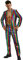 Funhoo Herren Disco Party Kostüm Metallic 2-teilig Jacke Hosen 70er Jahre Langarm Glänzende Pailletten Anzug für Halloween Cosplay Karneval Vintage Outfit (L)