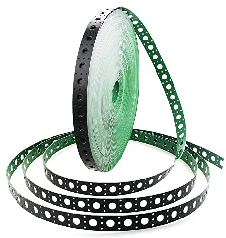 ALITOVE Befestigungsleiste für 12 mm WS2811 Pixel 5 V 12 V adressierbare RGB-LED-Lichterkette, quadratisch, 50 Meter pro Rolle, 25 mm Lochabstand, für Pixelbäume, Pixelraster