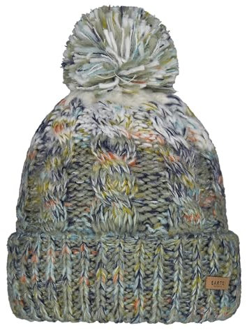 Barts Damen Strickmütze Iska Wintermütze mit Bommel 4944 Sage 13