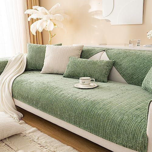 Aus Weichem Chenille Sofabezug 1/2/3/4 Sitzer L Form Sofa Couch überzug Ecksofa, Sofa überzug, Universelle rutschfeste Sofa Überwurf, Strukturierte Sofaschoner für Wohnzimmer