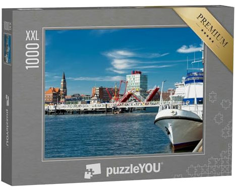 Puzzle 1000 Teile XXL „Kieler Hörn, Hafenspitze von Kiel“