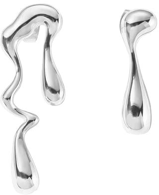 Hsajs Elegante Tropfen Ohrringe Damen Goldene Unregelmäßige Form Ohrstecker Modische Schmuckstücke Für Frauen Hochwertige Tropfen Ohrringe Aus Edelstahl Einzigartige Damen Ohrstecker