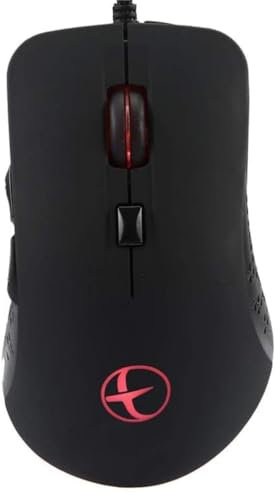 BVI BOOMERVIVI Kabelgebundene Maus, USB-Gaming-Maus, beheizt, Heizung – Hände für Gamer, 38 – 48 °C, verstellbar, ergonomisch, DPI, Universalmaus, programmierbar mit 6 Tasten (schwarz)