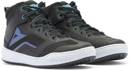 DAINESE Suburb Air Shoes Wmn, Scarpe Moto Estive Donna, Nero/Bianco/Blu Marino, 38 EU