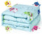 Sivio Gewichtsdecke Kinder 2,3 kg, 90 x 120 cm, Schwere Decke für Natürliche Erholung und Schlaf für Kleinkinder, Weiche Kuschelige Bettdecke, Geschenk für Jungen und Mädchen, Grüne Haie