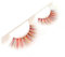 Faux cils Cils colorés 8d Volume de couleur mélangée Faux cils Cosplay dramatique Faux cils de vison Confortable (Color : Orange)