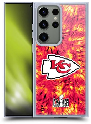 Head Case Designs Offizielle NFL Kansas City Chiefs Tie Dye Meister des Super Bowl LVIII 2024 Soft Gel Handyhülle Hülle kompatibel mit Samsung Galaxy S23 Ultra 5G