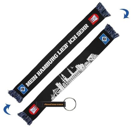 Hamburger SV HSV Schal 'Skyline' + FanEmotion Flaschenöffner