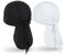 MELASA Kühlende Durag Bandana Cap Mütze, Absorbiert Schweiß Kopftuch Unterhelm, Atmungsaktive Fahrrad Kopfbedeckung Laufmütze, Kopftuch Herren Radfahren Motorradfahren(Schwarz&Weiß)