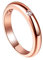 Vorsteckring Gold 750, Schmuck Damen Ringe Solitär Labor Geschaffener Diamant 0.05ct Runde Form Trauringe Größe 60 (19.1) 18 Karat Roségold