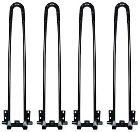 BUETPOX Lot De 4 Ensemble De Pieds De Table en Épingle, Pliable Pieds De Meuble, avec 2 Tiges Robustes, Pieds De Meubles pour Créer Table, Idéal pour Table À Manger, Table Basse Et Plus(72cm/28.3in)