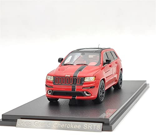 Modèles à l'échelle pour Jeep Grand Cherokee SRT8 Rouge Résine Voiture Collection Limitée 1 43 Scale Répliques Miniatures