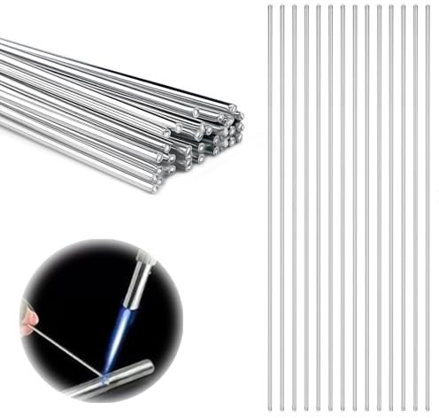 25 elettrodi per saldatura, 2 x 250 mm, filo di riempimento per la riparazione di tubi in alluminio, lega di alluminio, saldatura di tubi in rame
