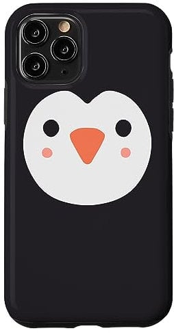 iPhone 11 Pro Penguin Face Arctic Cute Funny North Pole Baby Winter Bird Case
