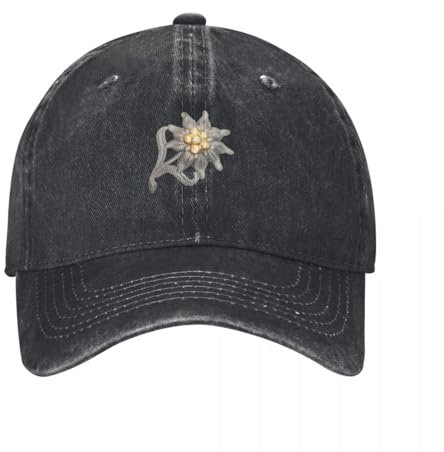 EIILHUED Edelweiss Symbol von Gebirgsj?ger Gebirgstruppen Baseballmütze Anime Hut Kappe Mann Elegant Damen Hüte Herren