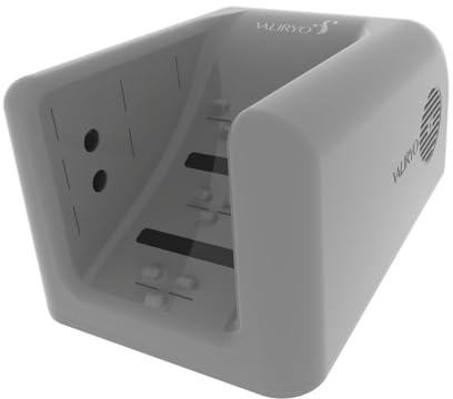 VALIRYO Fußtrockner 360º Luftstrom - Automatische Sensoraktivierung & UV-Licht für höchste Hygiene - Vollständiges Trocknen, komfortabel und sicher -Erhältlich in 5 Farben (Dusty Grey Gloss)